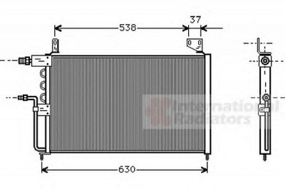 VAN WEZEL 58005138 -  Конденсатор, кондиционер